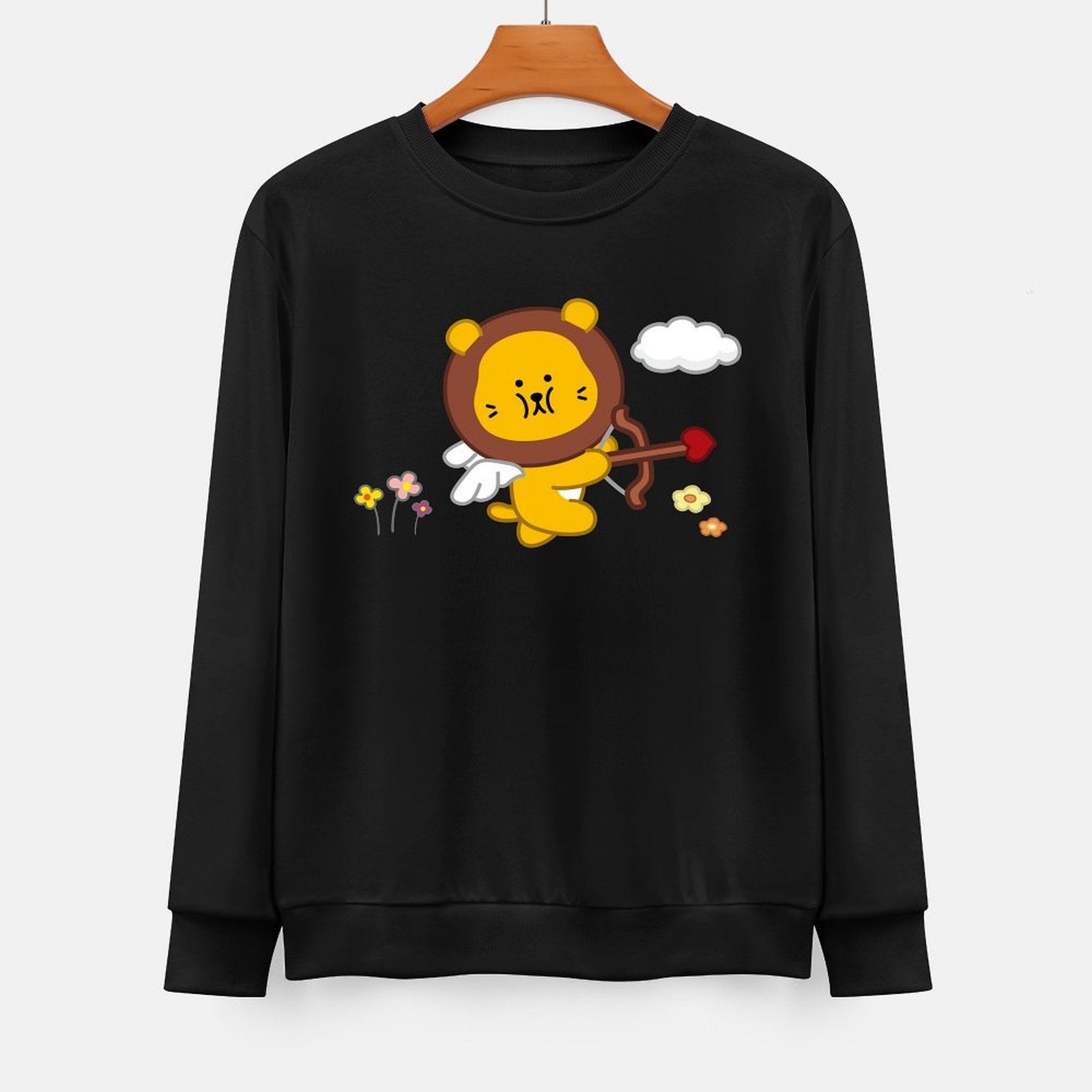 Front Patterned Long Sleeve TopVintage Fade-Proof